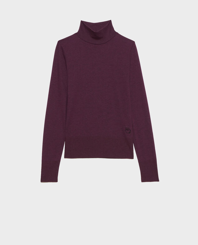 Fine rib knit jumper Potent purple