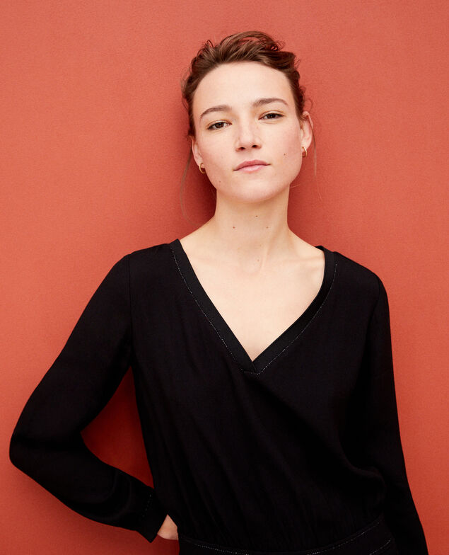 Lurex blend jumpsuit Black