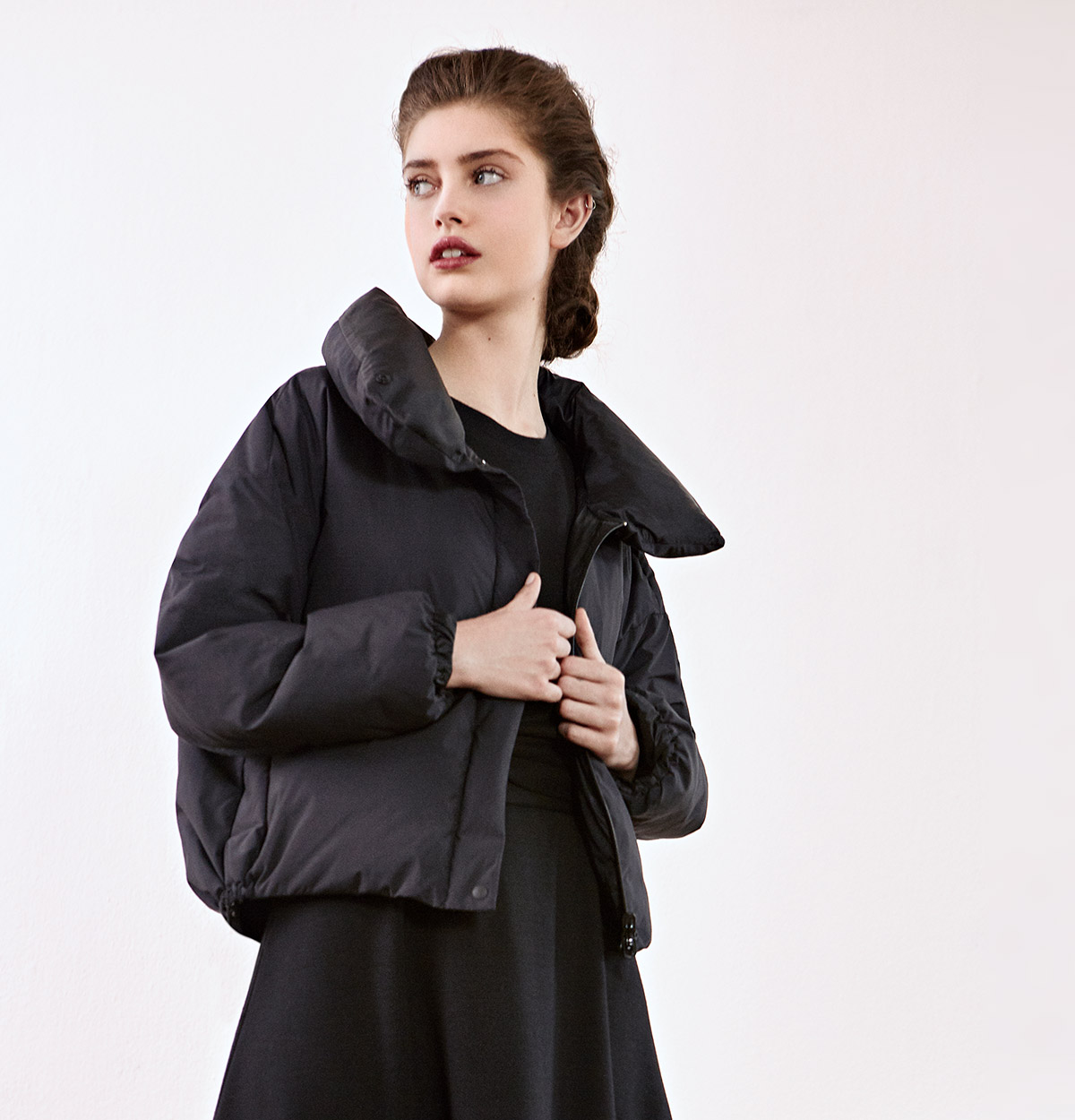 Look - Down jacket, Dress 