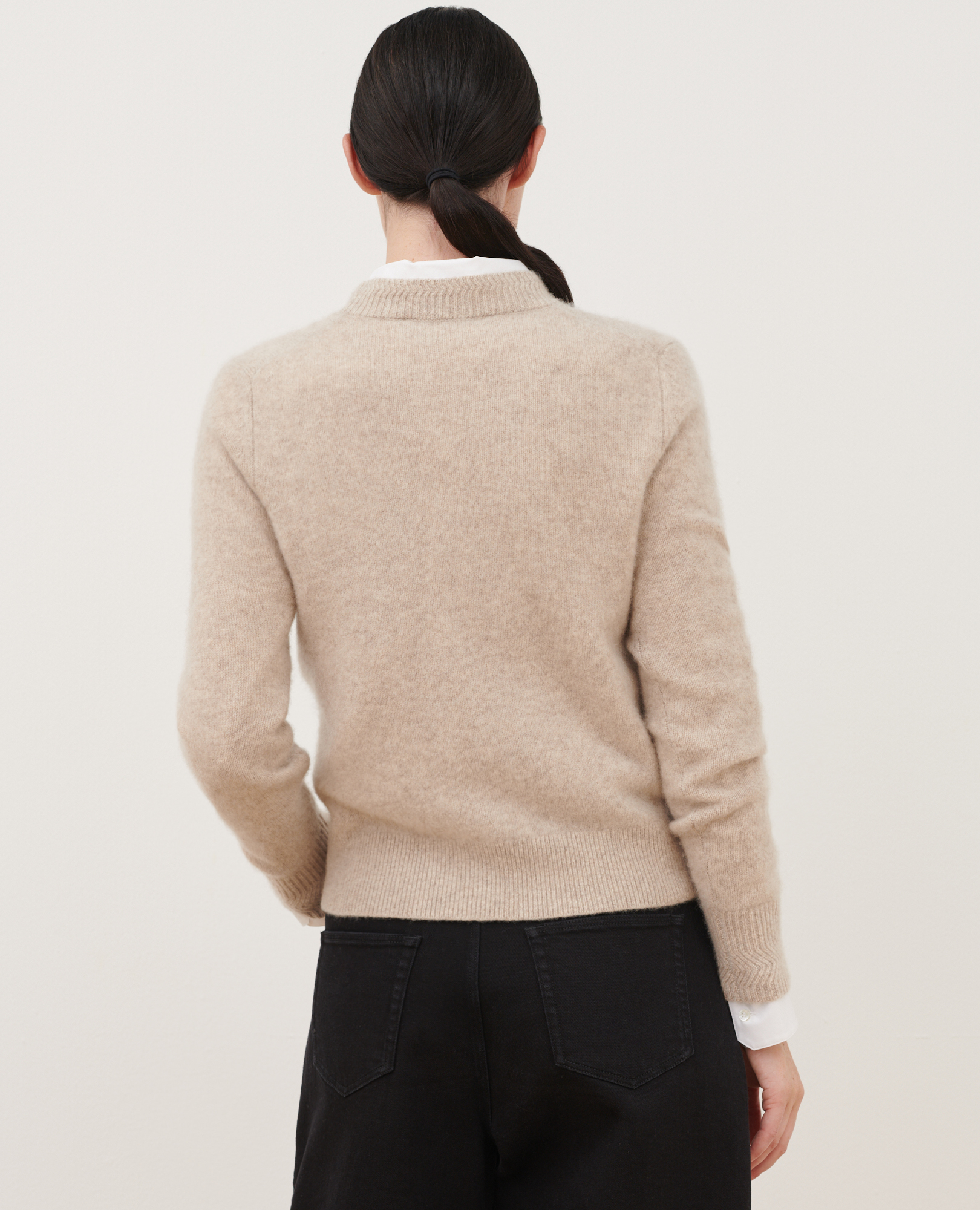 コントワーデコトニエ COMPTOIR DES COTONNIERS カーディガン V襟 バックV カシミヤ100％ ベージュ 155/80A レディース Comptoir des cotonniers - 美品 コントワーデコトニエ リネン