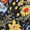 Printed wrap top Prairie black beauty Nachic
