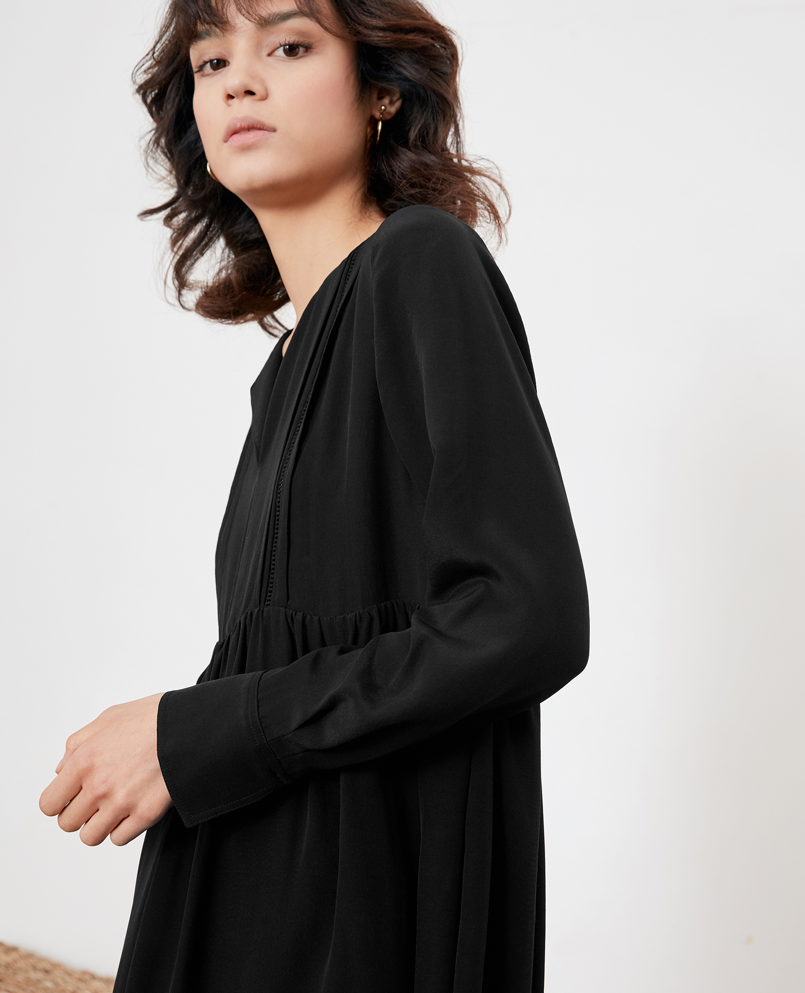 Silk dress noir - Comptoir des Cotonniers