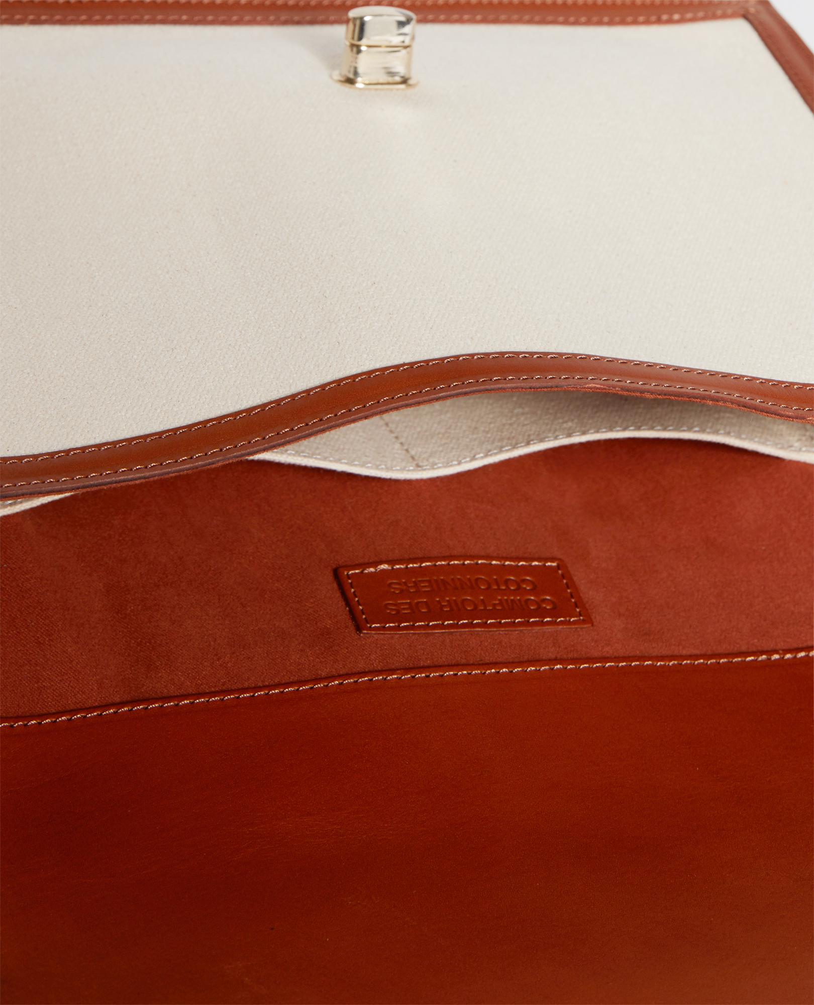 LETTRE CANVAS LEATHER BAG