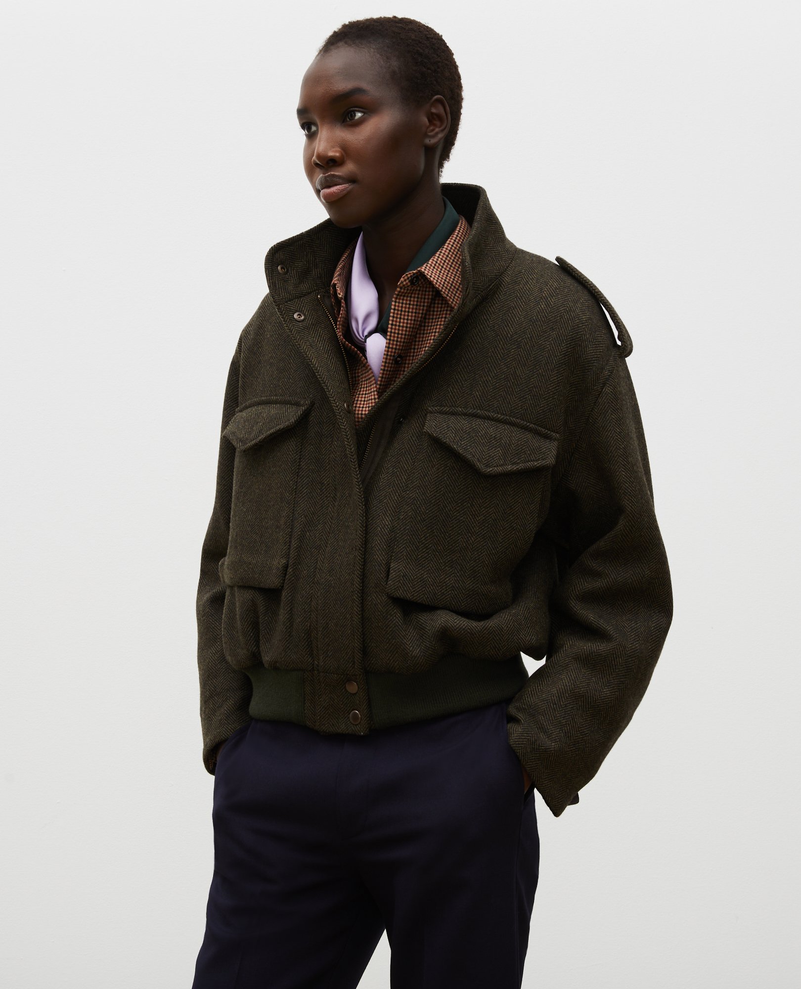 Manteau Blouson Aviateur Comptoir Des Cotonniers Veste Comptoir