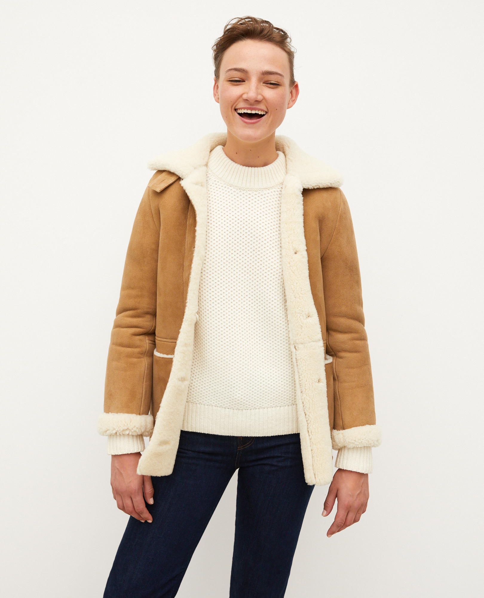 Wool Blouson Comptoir Des Cotonniers Comptoir Des Cotonniers Navy