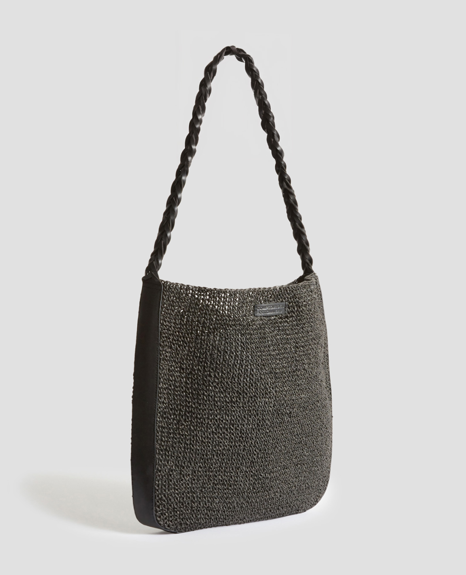 [LOW CLASSIC] / ☆ 24SS RECYCLED KNITTED BAG / CHARCOAL LOW CLASSIC] / ☆ 24SS RECYCLED KNITTED BAG / CHARCOAL (LOW
