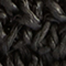 Skinny braided raffia belt 8853 09 black 4sbe012