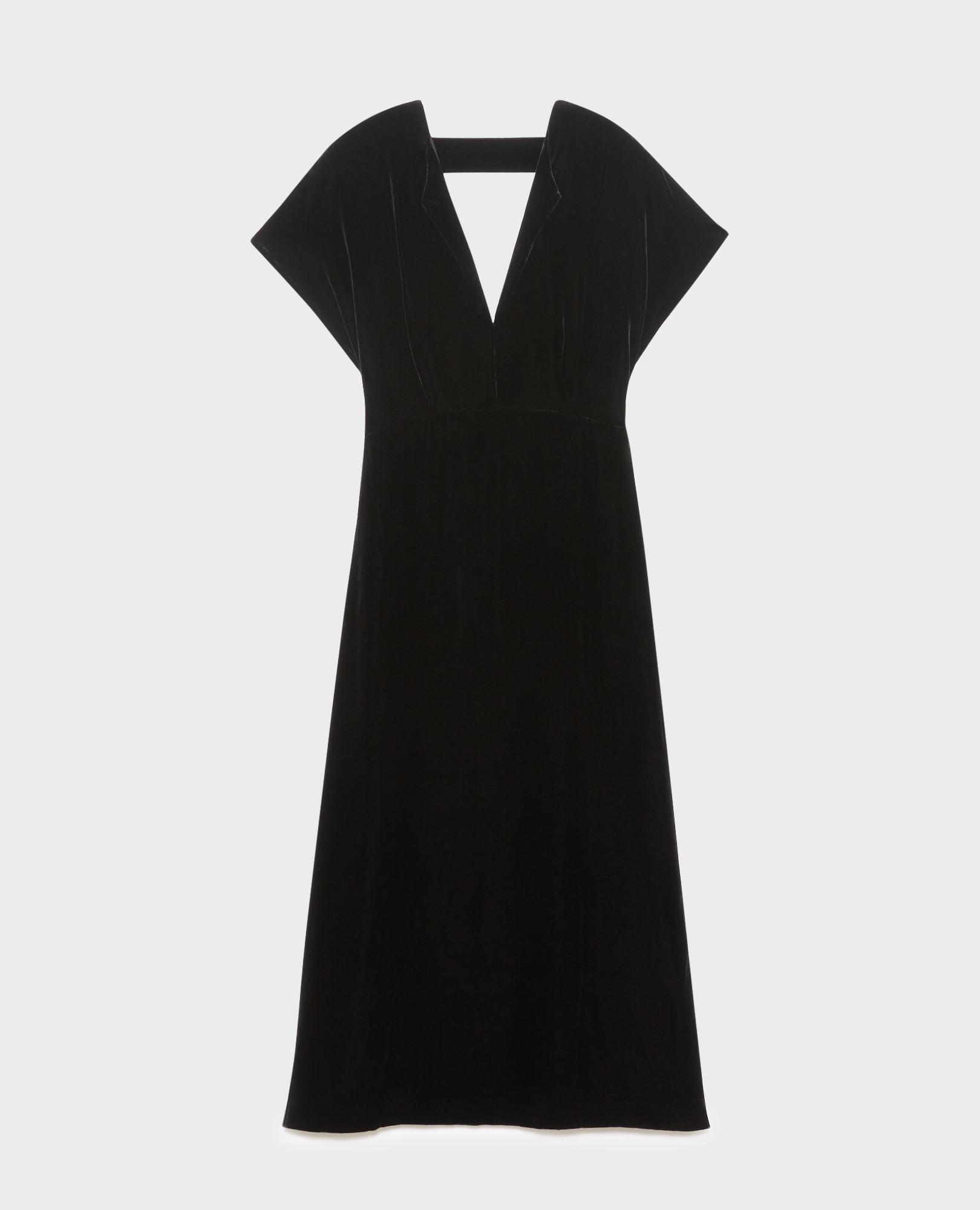 Velvet maxi dress black - Comptoir des Cotonniers