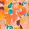 Silky printed dress 0230 fauve orange 3sdr211v02
