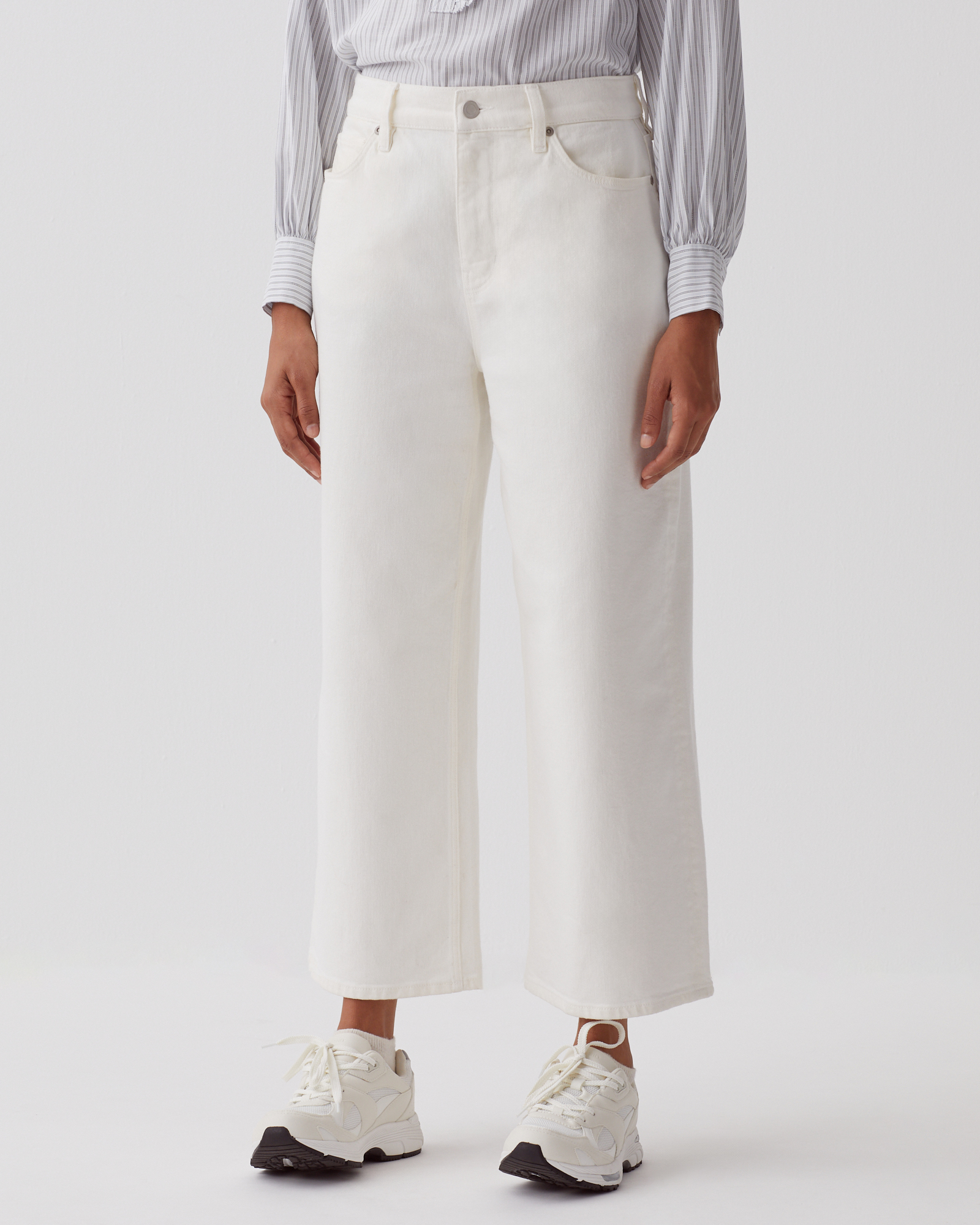 ●depound● Semi wide denim pants white DP2434DN009MWHS semi wide denim pants - white - DEPOUND CO LTD