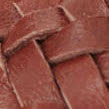 Wide braided leather belt 4161c brandy brown 3sbe070