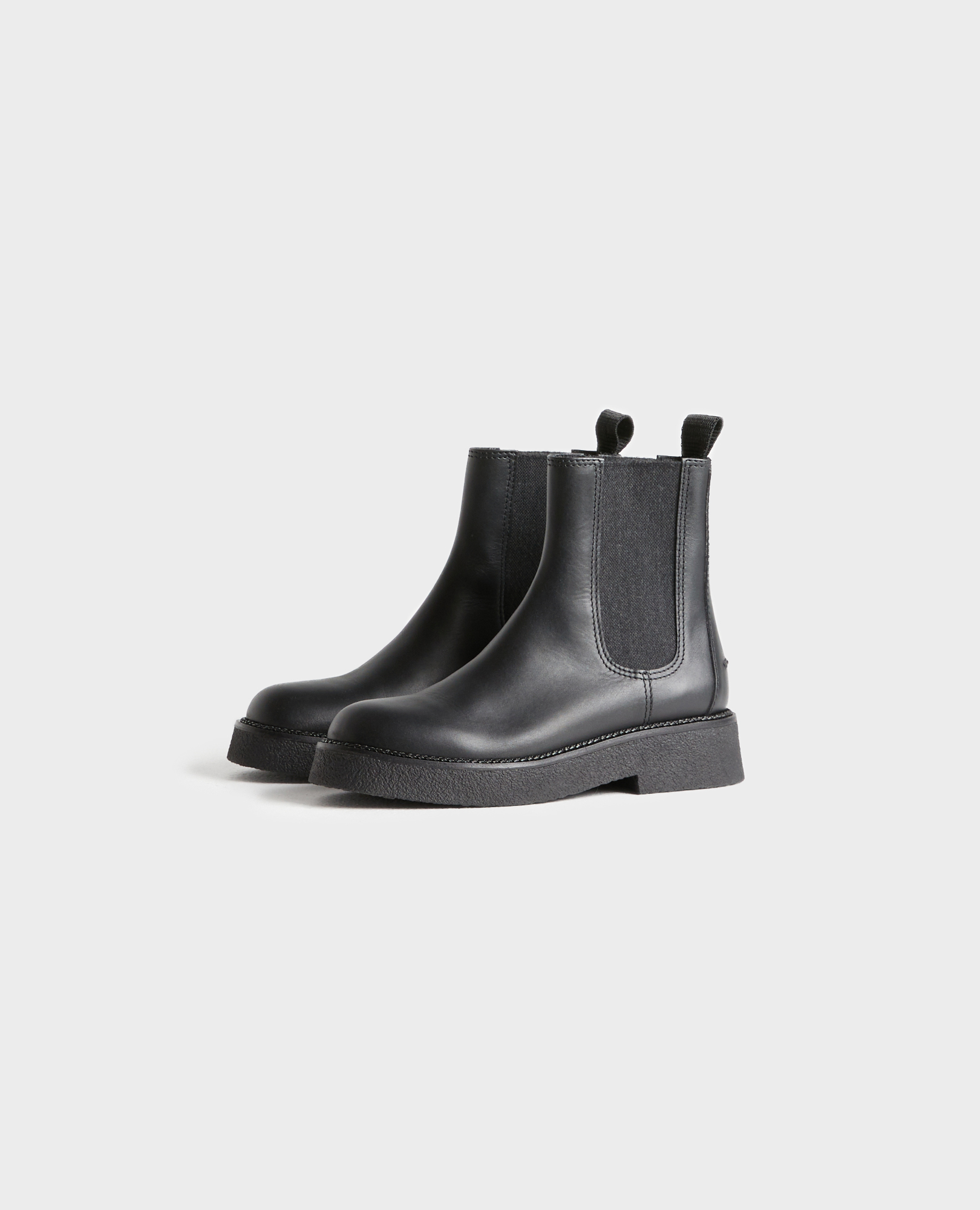 ★COTONNIERS DES COTONNIERS 本革　ブーツ　サイズ36★ Leather Chelsea boots black beauty - Comptoir des Cotonniers
