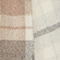 Wool blend scarf A007 white check 3wsc035