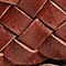 Skinny braided leather belt 8884 34 brown 