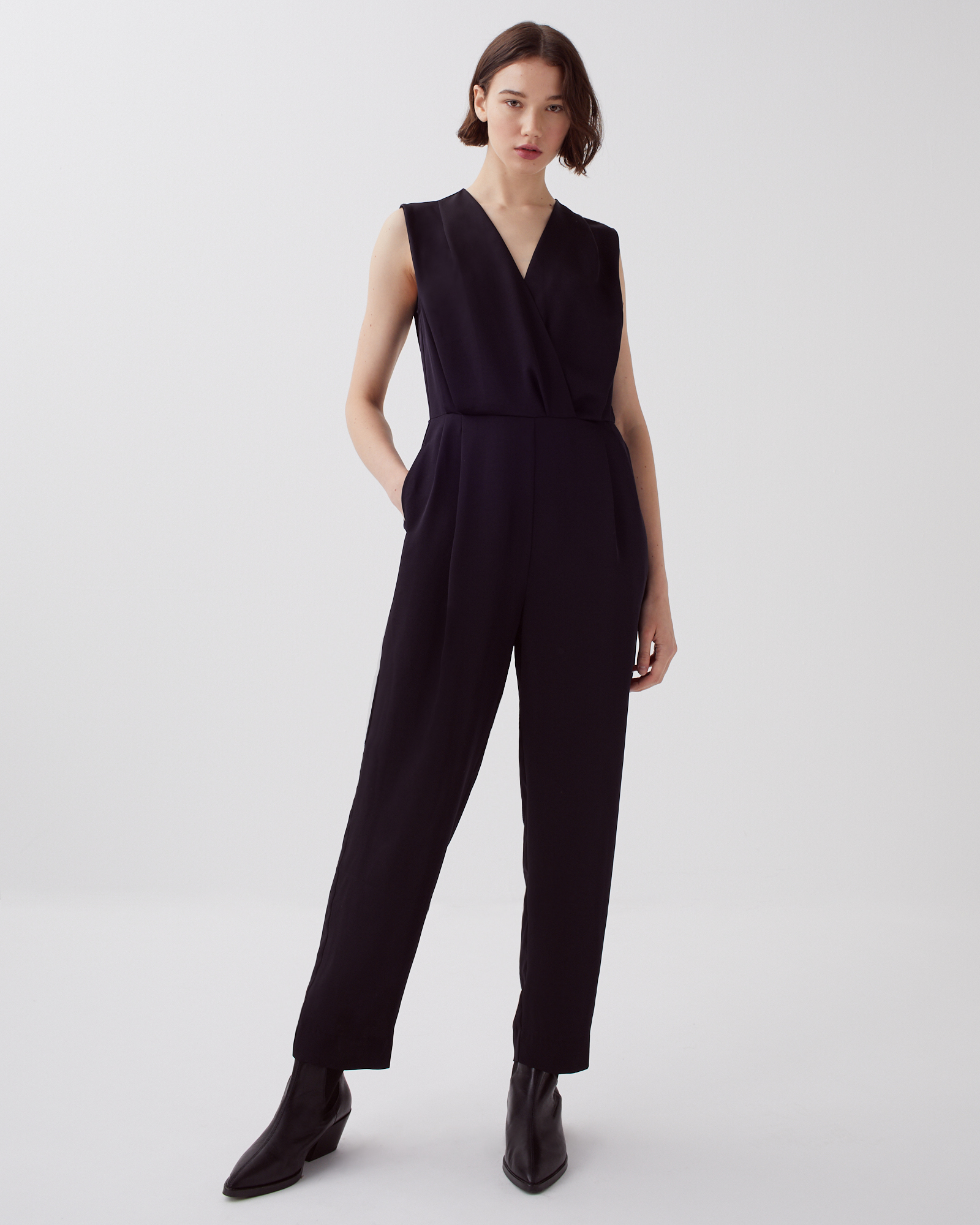 Silky loose jumpsuit black beauty - Comptoir des Cotonniers