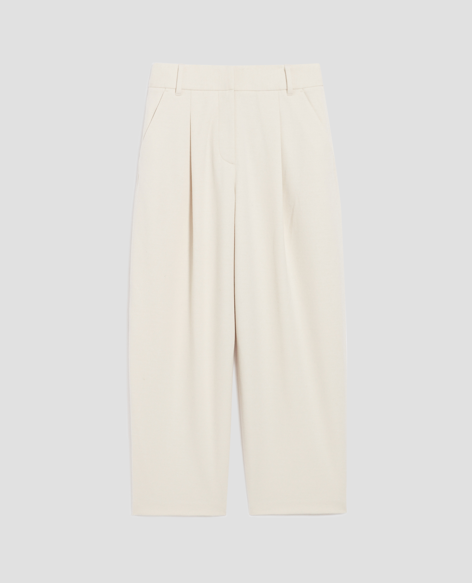 PEGGY - Carrot trousers white melange - Comptoir des Cotonniers