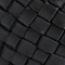 Wide braided leather belt Black beauty 