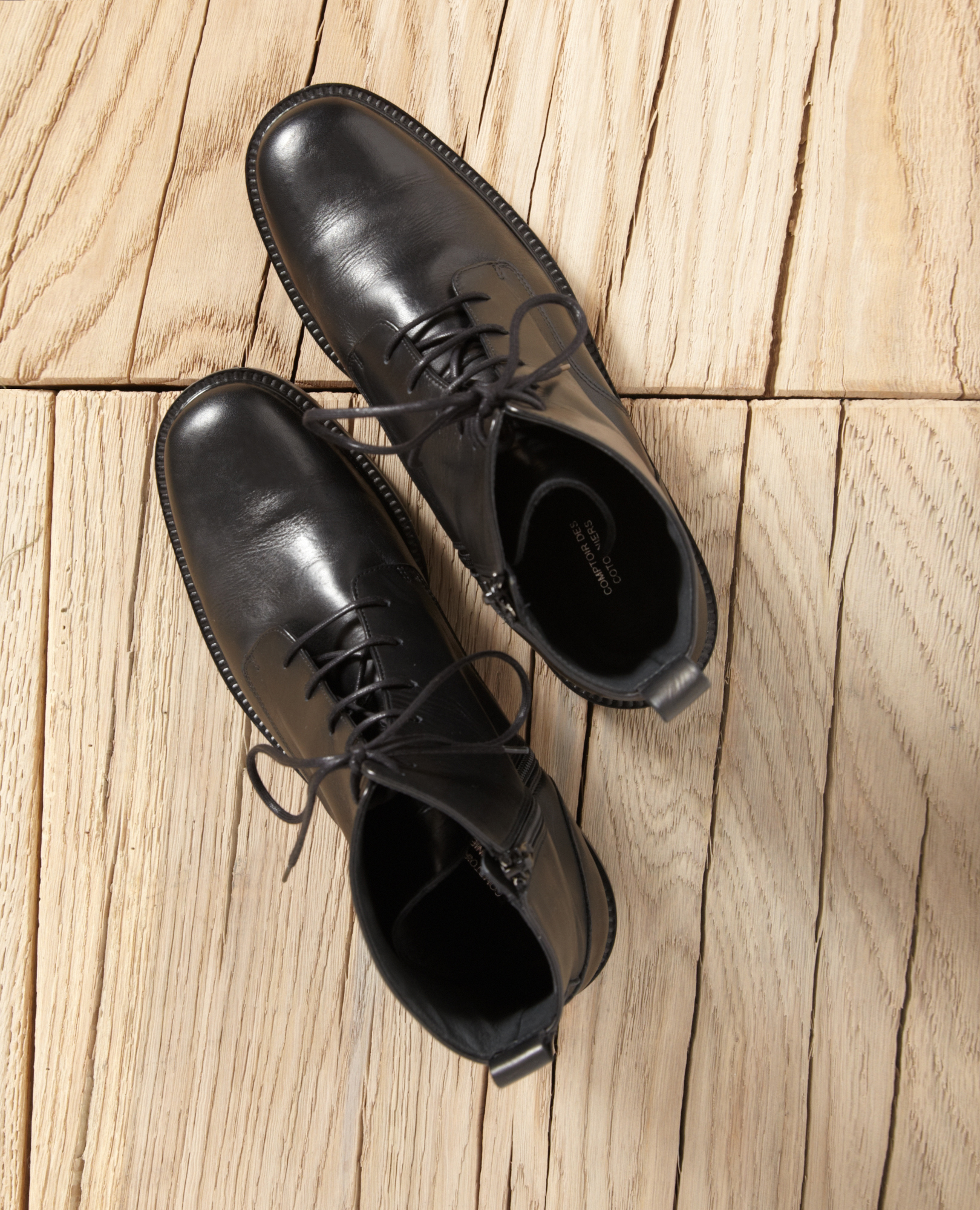 数量限定セール  Smooth leather Cotonniers des Comptoir - black boots 靴