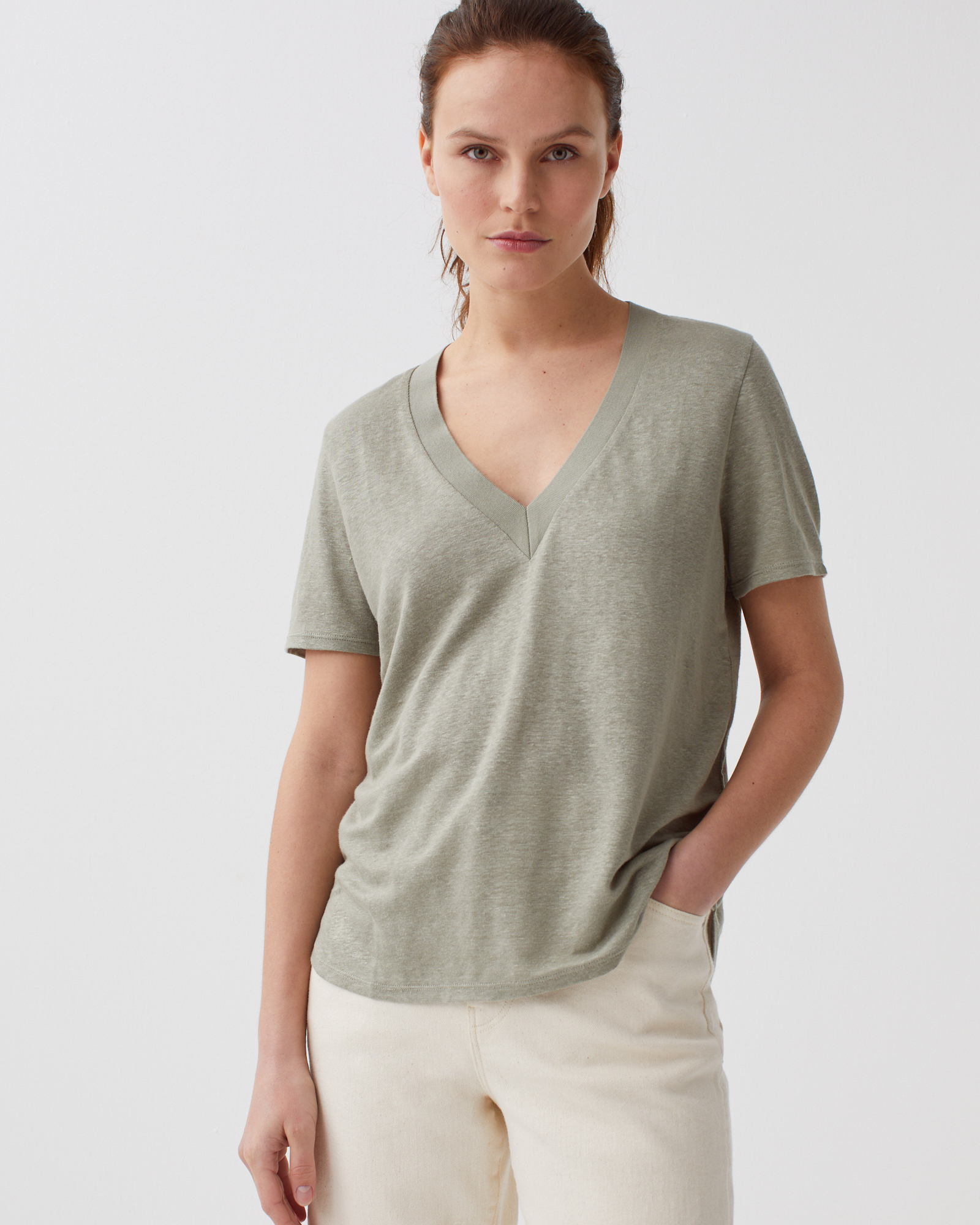 正規完売 Salsation Wear V-Tshirt LIGHT BROWN V Neck T-shirt