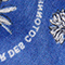 Printed cotton bandana Royal blue Noronille