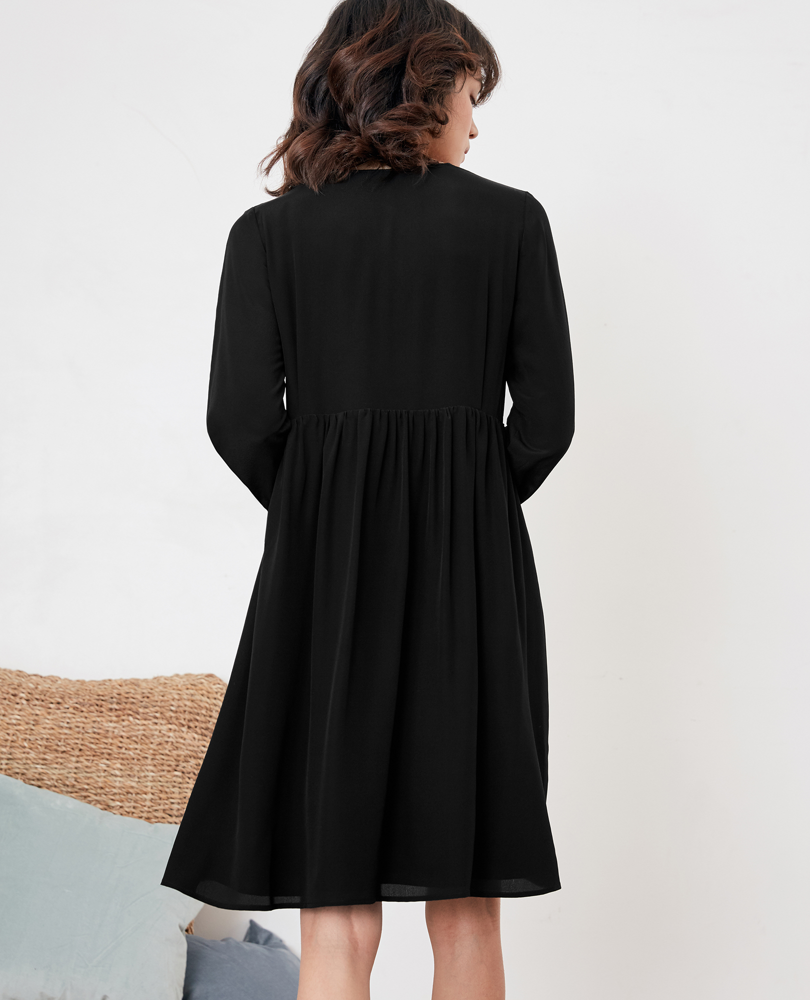 Silk dress noir - Comptoir des Cotonniers